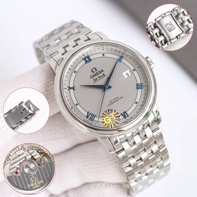 GT Factory Omega De Ville Co-Axial Chronometer 39.5MM Inhouse 2500 Movement Fake Wrist Watch